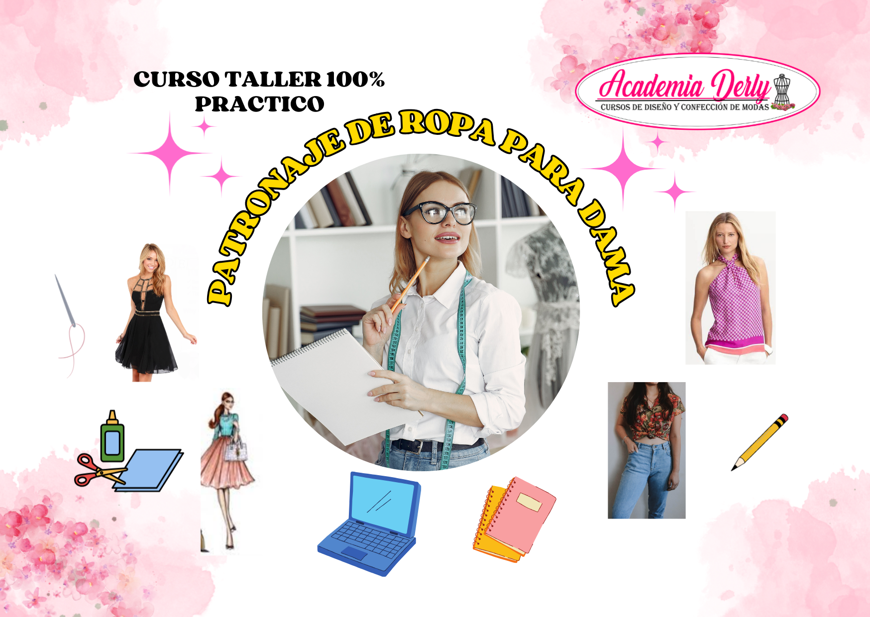 PATRONAJE DE ROPA PARA DAMA EN TEJIDO PLANO S/197