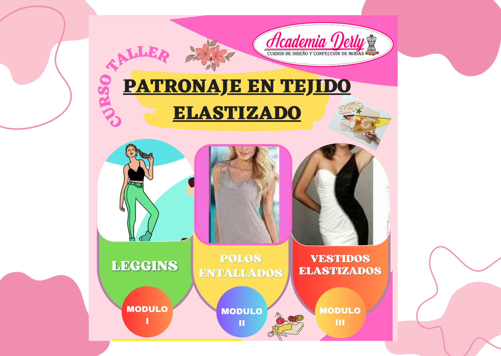 PATRONAJE PRENDAS EN TEJIDO ELASTIZADO PARA DAMA s/187